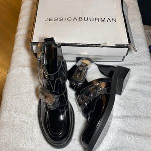 Jessica Buurman buckle boots size 10